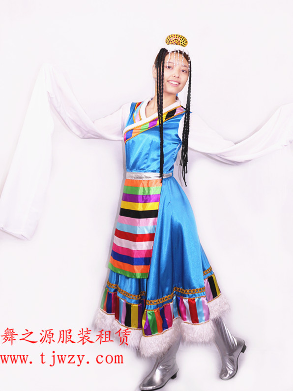 藏族蓝色女款3