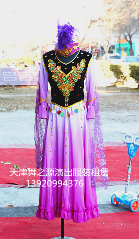 紫色维族女装2